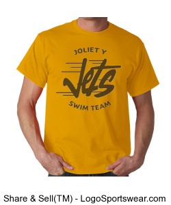 Gold Jets Cotton T-shirt Design Zoom